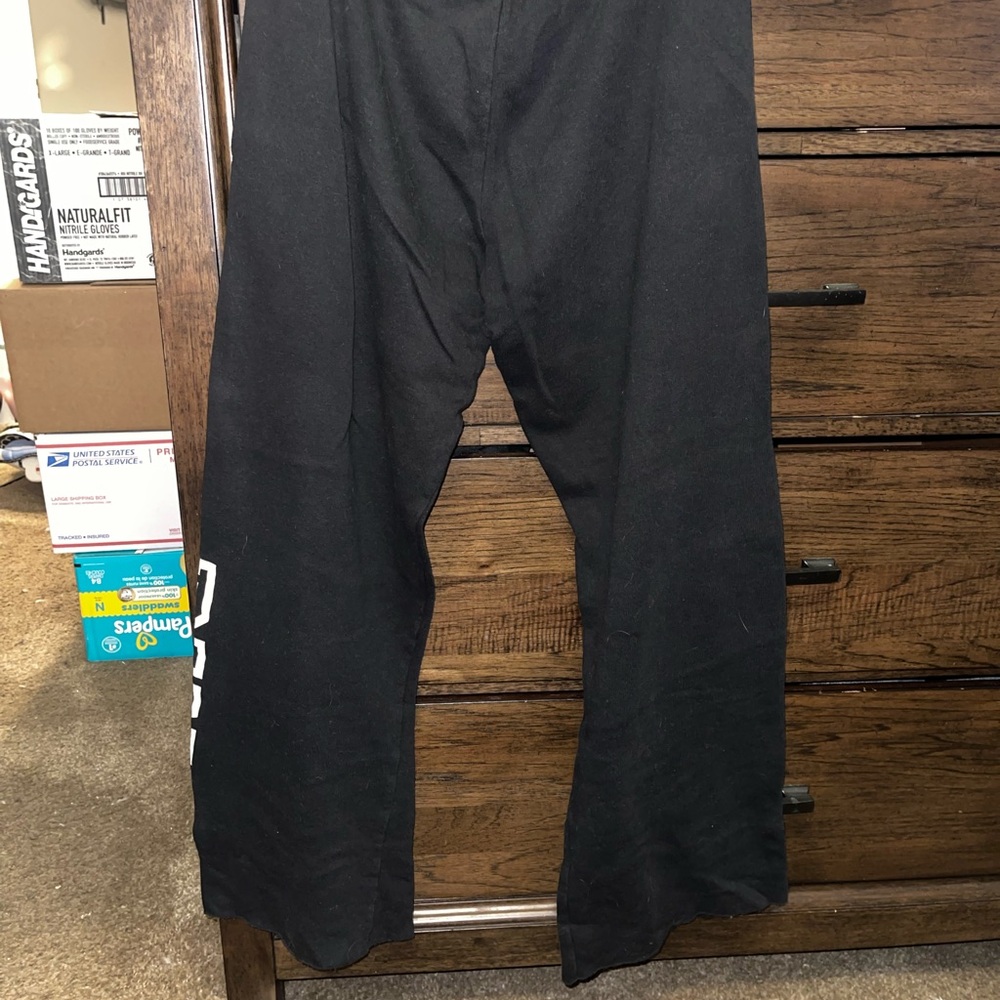 PINK Victoria's Secret Black Sweatpants with Logo - Picture 6 of 6